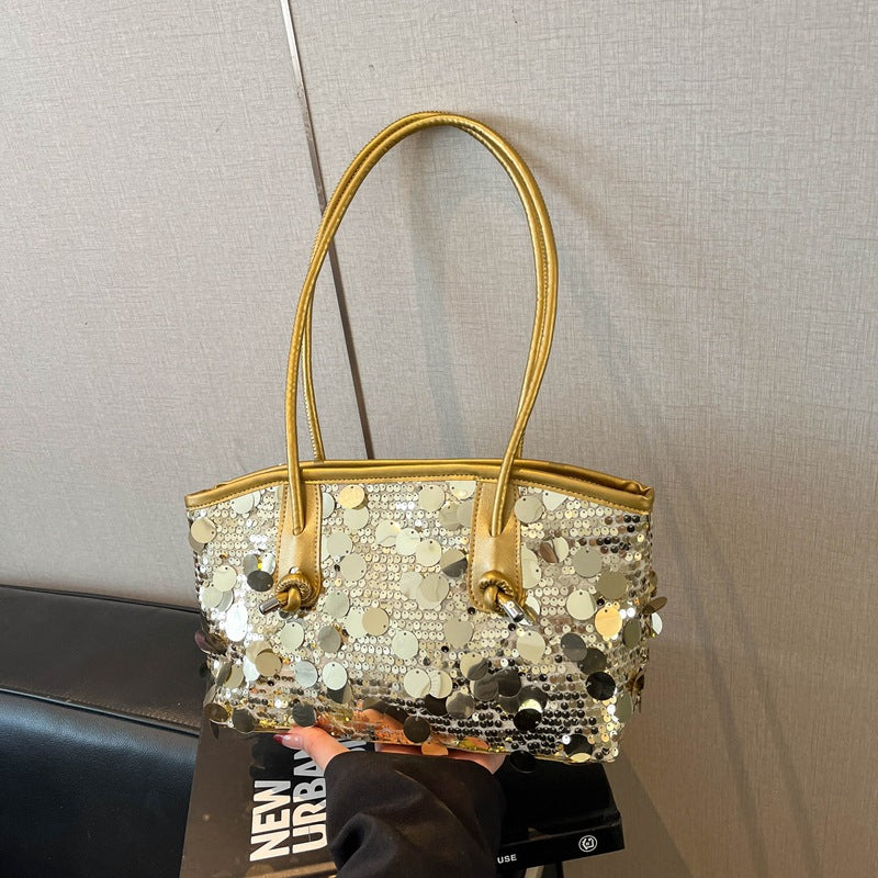 Damen glamouröse Umhängetasche mit funkelndem Pailletten-Design Nord Taschen