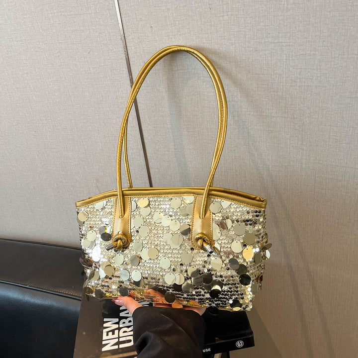 Damen glamouröse Umhängetasche mit funkelndem Pailletten-Design Nord Taschen