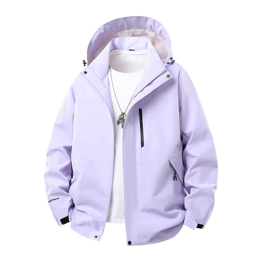 Herren Technische Softshell‑Regenjacke mit verschweißten Nähten, verstellbarer Kapuze und wasserabweisenden Reißverschlüssen Nord Taschen