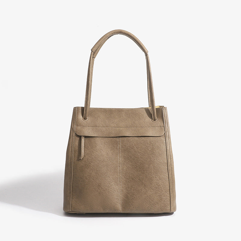 Damen Henkeltasche aus hochwertigem Kunstleder mit eleganter Klappenfront Nord Taschen