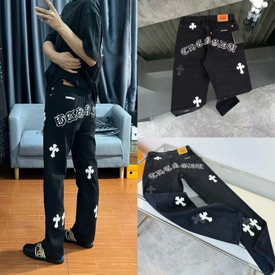 Herren Modische Jeans mit grafischen Drucken Nord Taschen