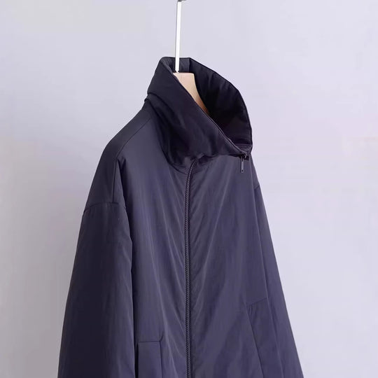 Damen Übergangsjacke mit hohem Kragen und seitlichen Taschen Nord Taschen