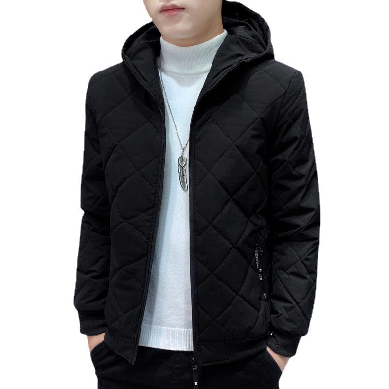 Herren Stepp-Kapuzenjacke im Slim-Fit mit Diamantsteppung und thermischer Isolierung Nord Taschen