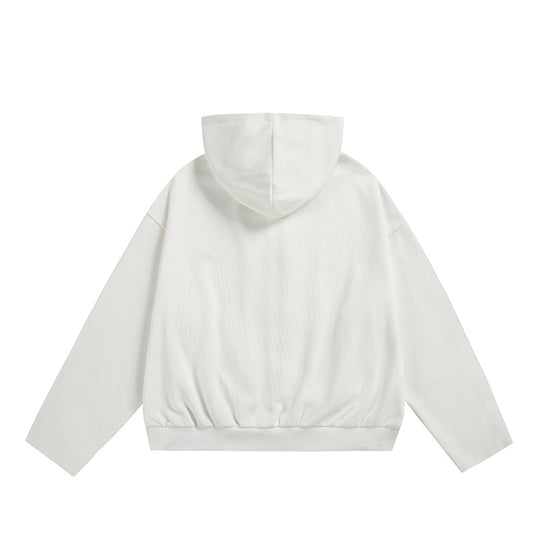 Unisex Oversize-Kapuzenjacke mit Zwei-Wege-Reißverschluss, geradem Saum und dezentem Logo-Emblem Nord Taschen