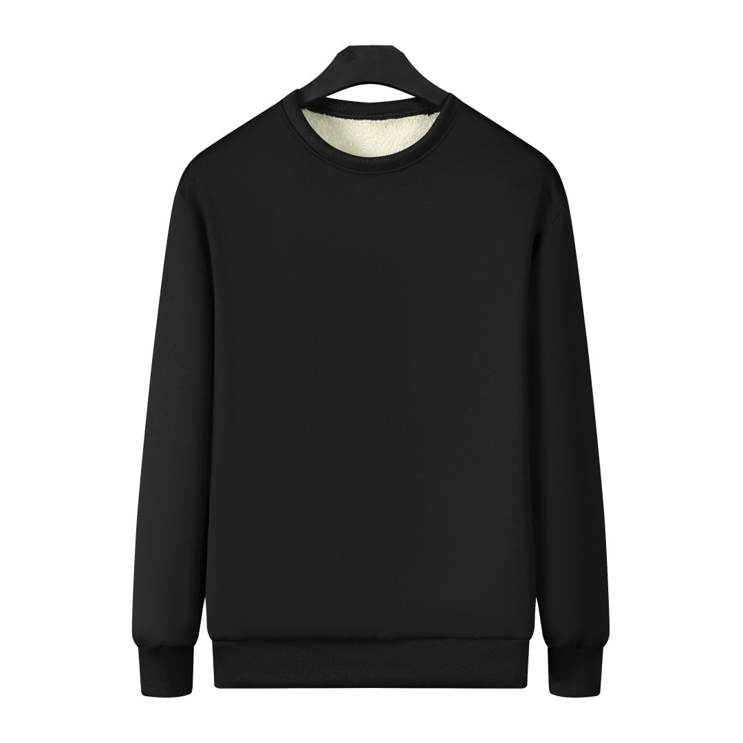 Herren Gefüttertes Rundhals-Sweatshirt mit Teddyfutter & gerippten Bündchen Nord Taschen