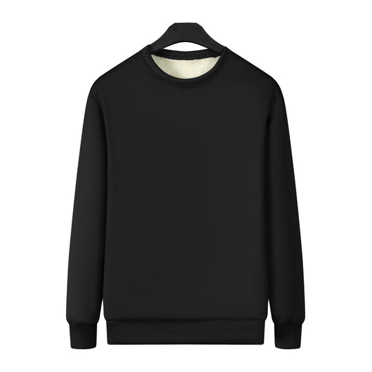 Herren Gefüttertes Rundhals-Sweatshirt mit Teddyfutter & gerippten Bündchen Nord Taschen
