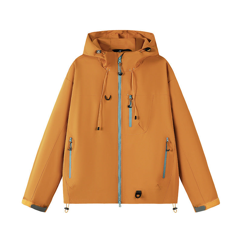 Damen technische Outdoor-Jacke mit Material und verstellbarem Kapuzensystem Avellé