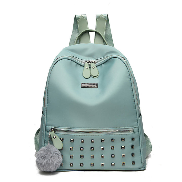 Damen modischer Rucksack mit Nieten und Pom-Pom Nord Taschen