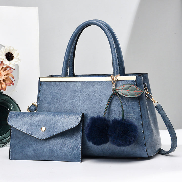 Damen elegante Henkeltasche mit abnehmbarem Geldbeutel und modischen Details Nord Taschen