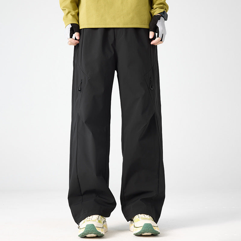 Herren Weite technische Cargo-Hose mit Utility-Taschen und elastischem Bund Nord Taschen