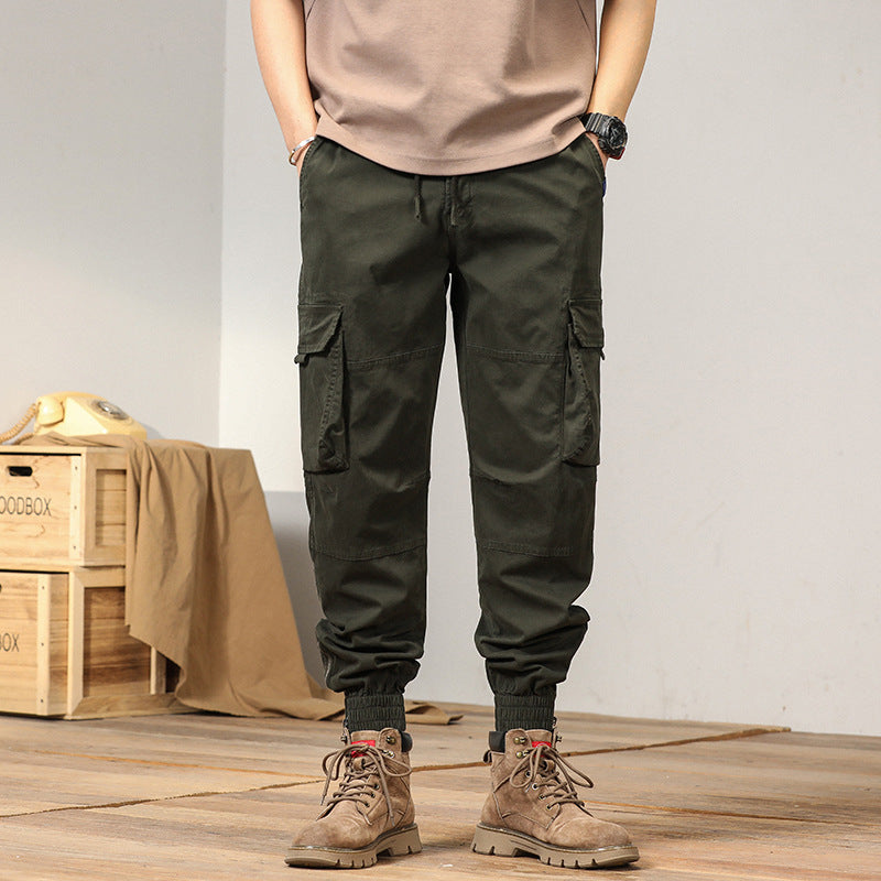 Herren Tapered-Cargo-Joggerhose mit verstärkten Kniepartien und elastischem Saum Nord Taschen