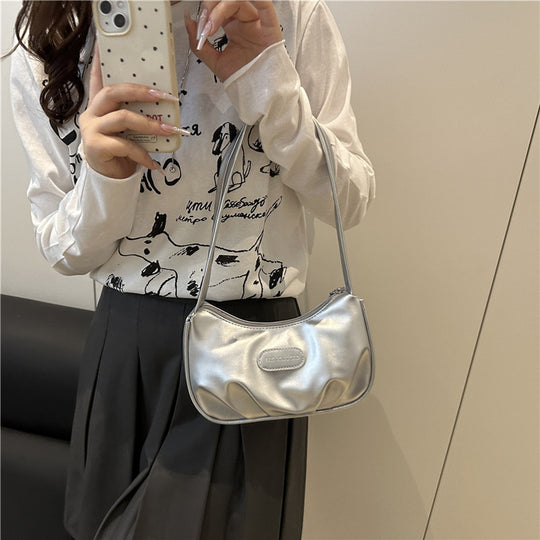 Damen trendige Umhängetasche mit strukturiertem Design und praktischem Henkel Nord Taschen