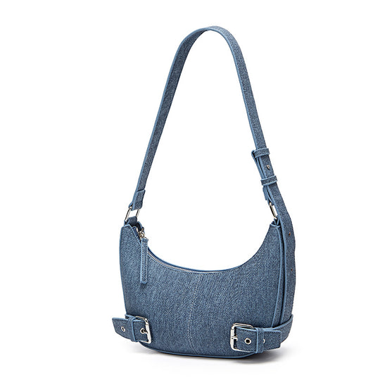 Damen Hobo-Tasche mit modernen Schnallenakzenten und leicht gewölbter Silhouette Nord Taschen