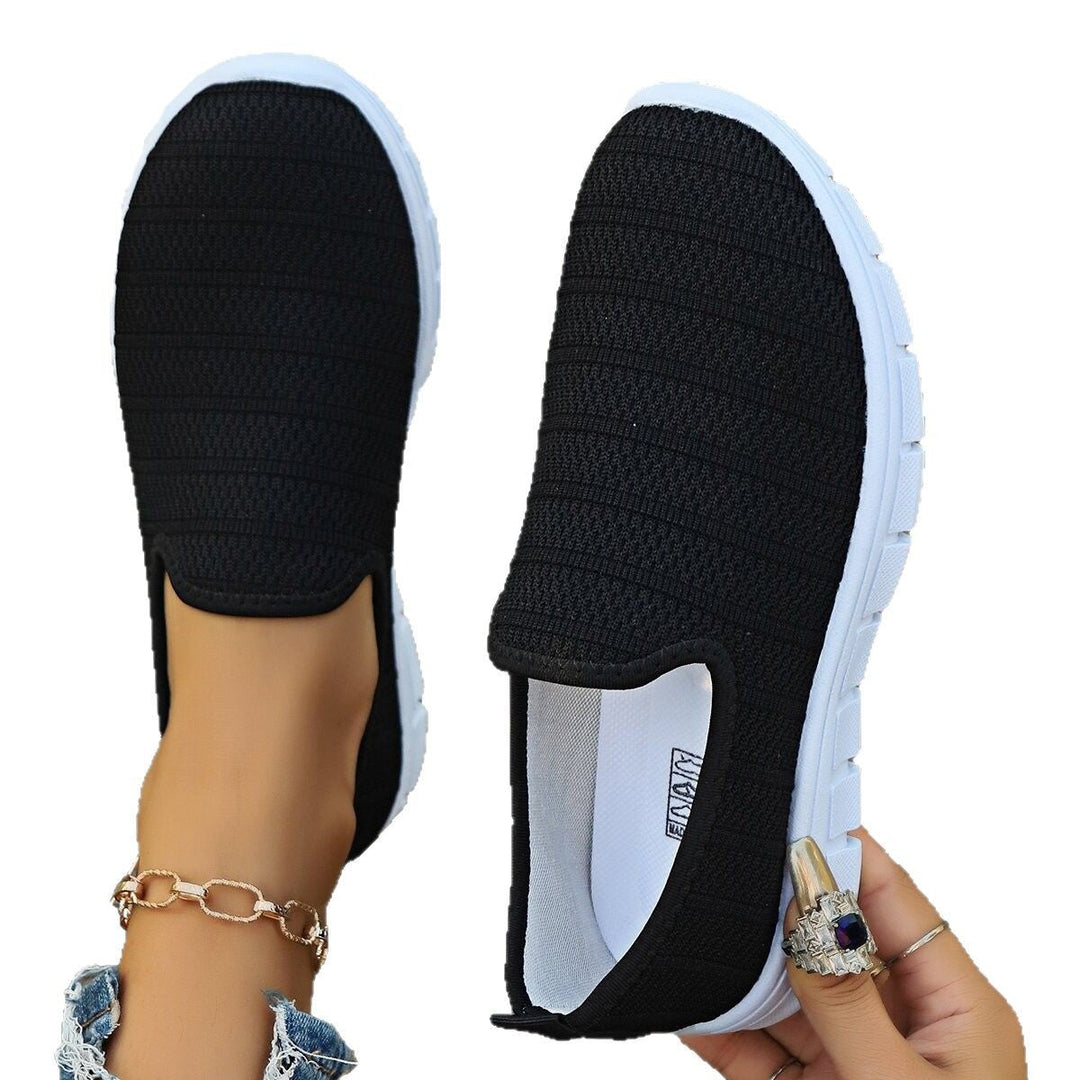 Damen Bequeme Slip-On Sneakers mit atmungsaktivem Obermaterial und flexibler Sohle