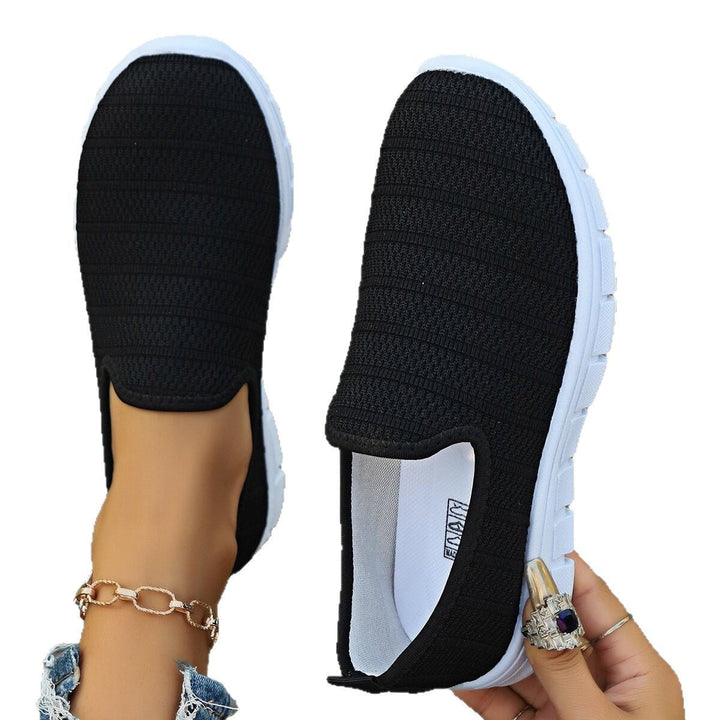 Damen Bequeme Slip-On Sneakers mit atmungsaktivem Obermaterial und flexibler Sohle