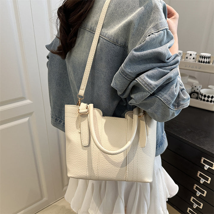 Damen elegante Handtasche mit strukturiertem Kunstleder Nord Taschen