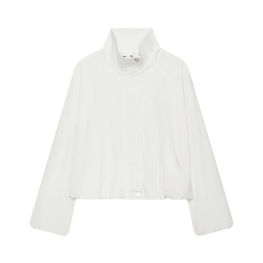 Damen Cropped Funktionsblouson mit Funnelkragen und verdeckter Druckknopfleiste Nord Taschen