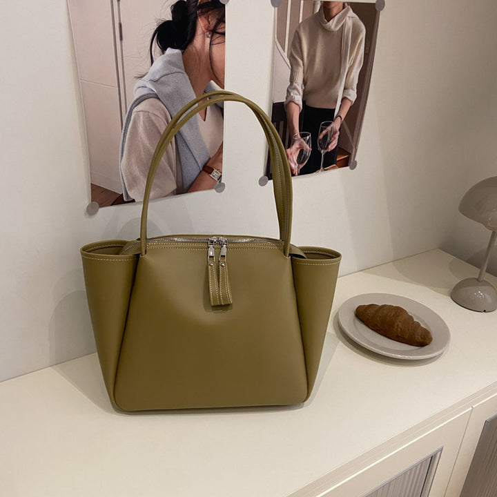 Damen elegante Schultertasche mit praktischem Reißverschluss Nord Taschen