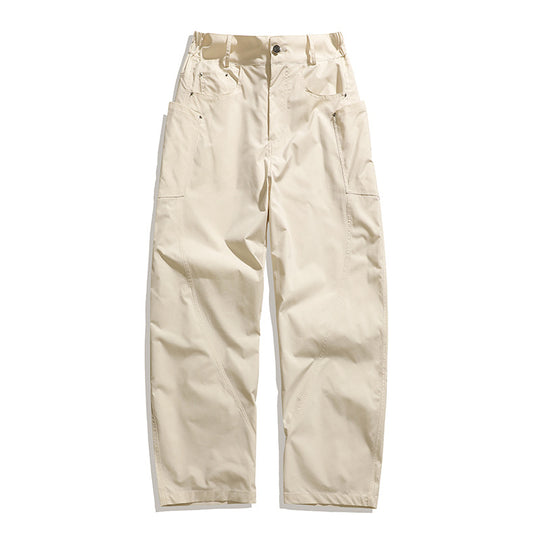 Herren Weite Workwear-Cargo-Hose mit hohem Bund, seitlichen Multi-Taschen & lässigem Baggy-Schnitt Nord Taschen