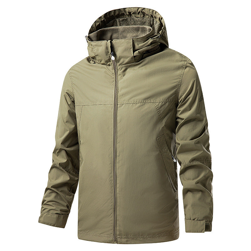 Herren Leichte Outdoorjacke mit verstellbarer Kapuze Nord Taschen 1787797788