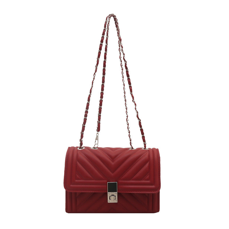 Damen Handtasche mit innovativem Ketten-Riemen Nord Taschen