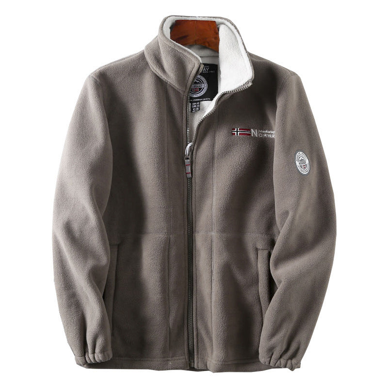 Herren Fleece Jacke Nord Taschen