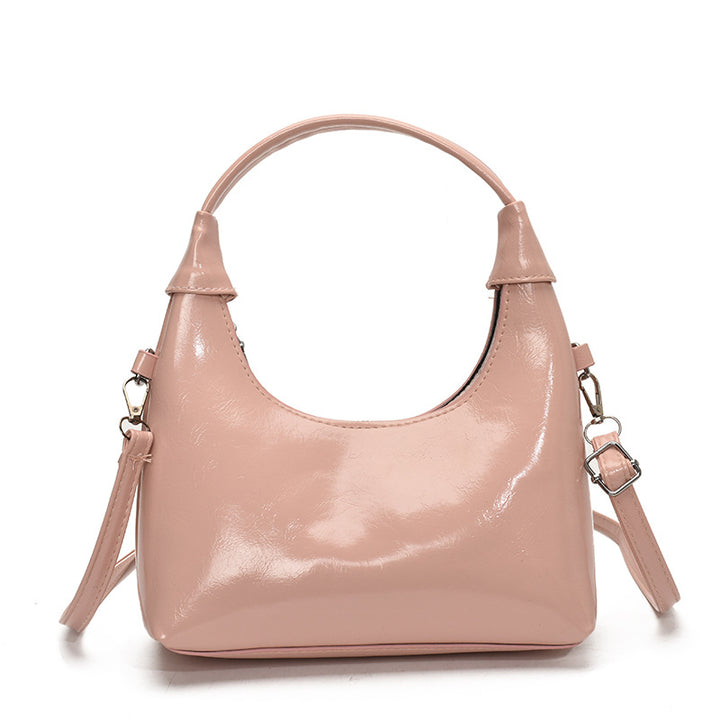 Damen Hobo-Handtasche mit elegantem, glänzendem Obermaterial und abnehmbarem Schulterriemen Nord Taschen