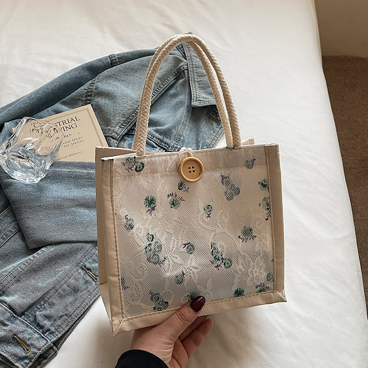 Damen praktische und stilvolle Einkaufstasche mit floralem Design Nord Taschen