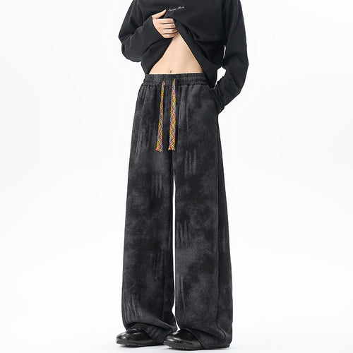 Damen Extraweite Kuschel-Loungehose mit Tunnelzug, weichem Velours und überlangem Saum Nord Taschen