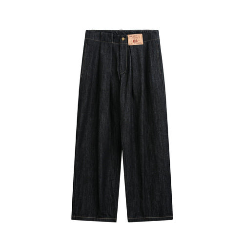 Damen Hochtaillierte Denim‑Culotte im Workwear‑Look mit weitem Bein und verdeckten Eingrifftaschen Nord Taschen
