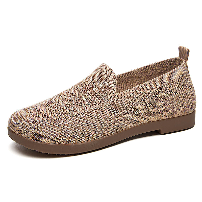 Damen Bequeme Slip-On Schuhe mit atmungsaktivem Netzwerkdesign