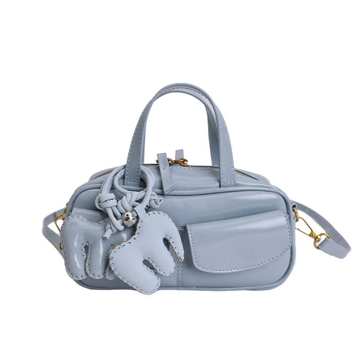 Damen verspielte Mini-Handtasche mit charmantem Tieranhänger Nord Taschen