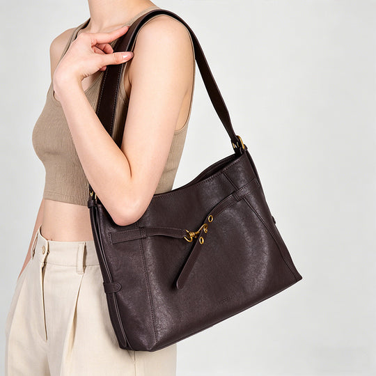 Damen elegante Handtasche mit strukturiertem Design und verstellbarem Schulterriemen Nord Taschen
