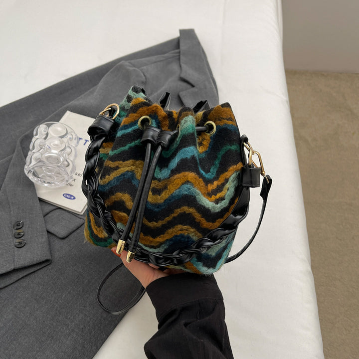 Damen modische Bucket Bag mit verspieltem Muster Nord Taschen