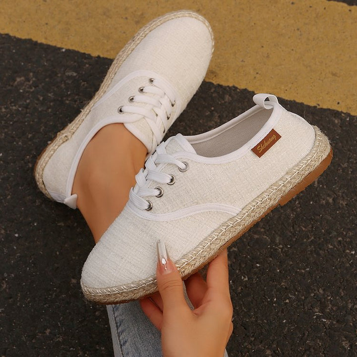 Damen  atmungsaktive Strick-Espadrilles mit geflochtener Jute-Sohle und flexiblem Memory-Fußbett Nord Taschen