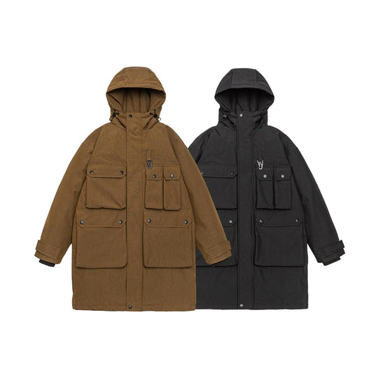 Herren Wasserabweisender Tech-Parka mit Mehrfach-Taschen und Kapuze Nord Taschen
