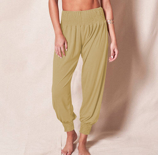 Damen Bequeme Freizeithose mit elastischem Bund und schmalen Bündchen