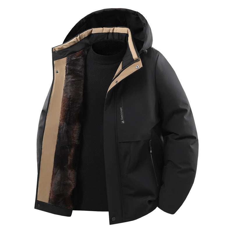 Herren Wasserabweisende Winterjacke Nord Taschen