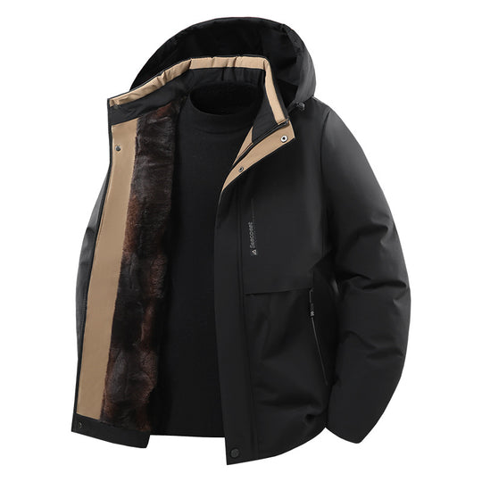 Herren Wasserabweisende Winterjacke Nord Taschen