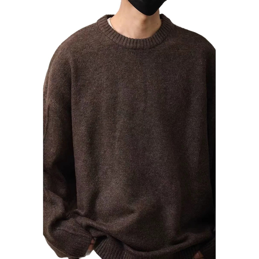 Herren Gemütlicher Oversized Pullover Nord Taschen