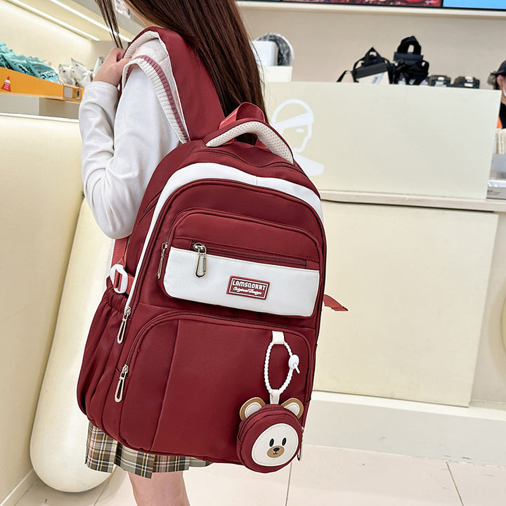 Damen Freizeit-Rucksack mit ergonomischem Design und charmantem Plüschanhänger Nord Taschen