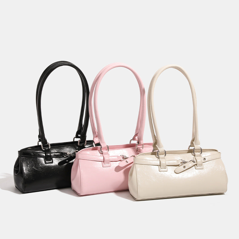 Damen elegante Kuvert-Tasche mit luxuriösem Griff und hochwertiger Lederstruktur Nord Taschen