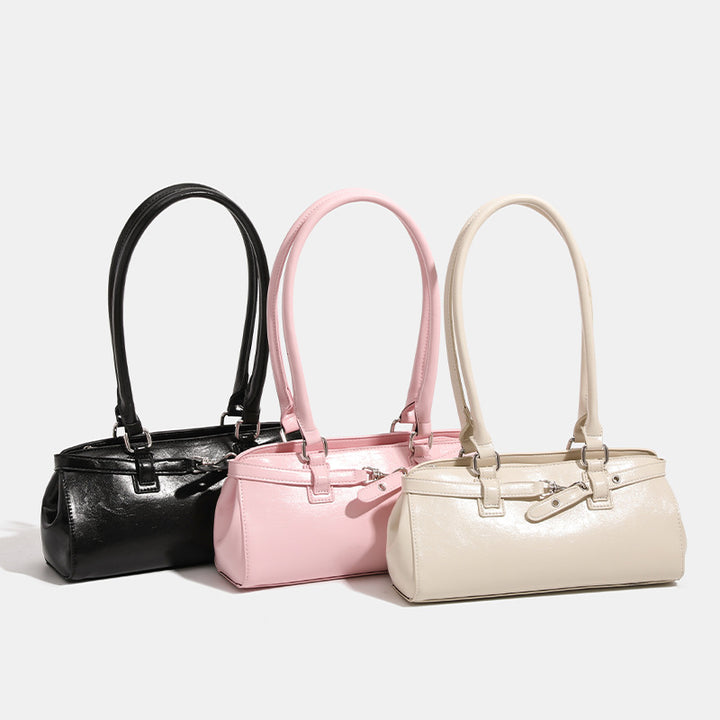 Damen elegante Kuvert-Tasche mit luxuriösem Griff und hochwertiger Lederstruktur Nord Taschen