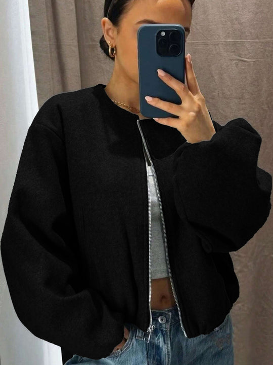 Damen Sportliche Bomberjacke Nord Taschen