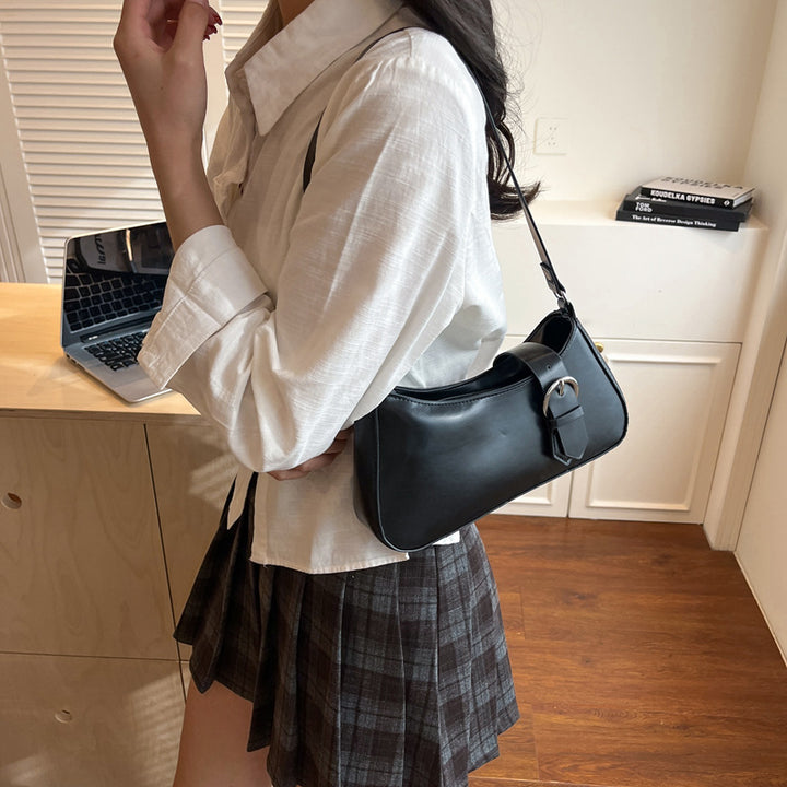 Damen elegante Handtasche mit originellem Schnallenverschluss Nord Taschen