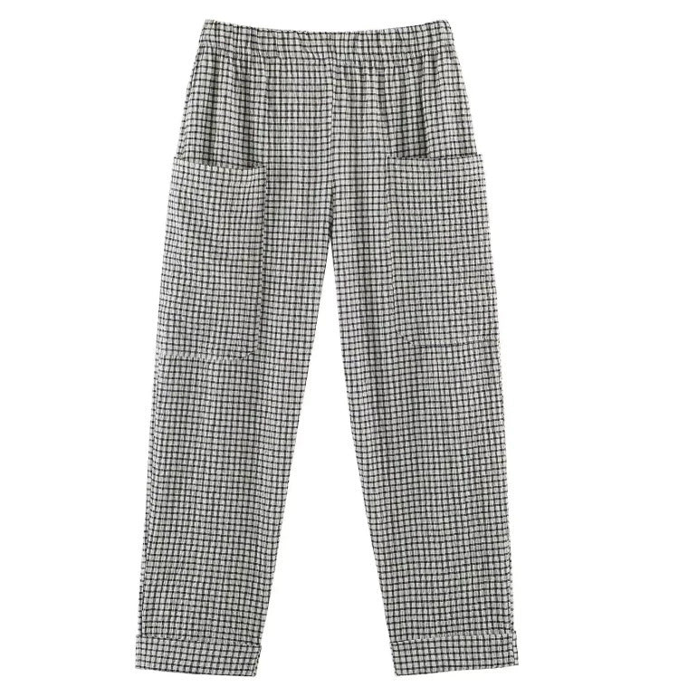 Damen Hochtaillierte Culotte-Hose mit weitem Bein und dekorativem Taillengürtel Nord Taschen