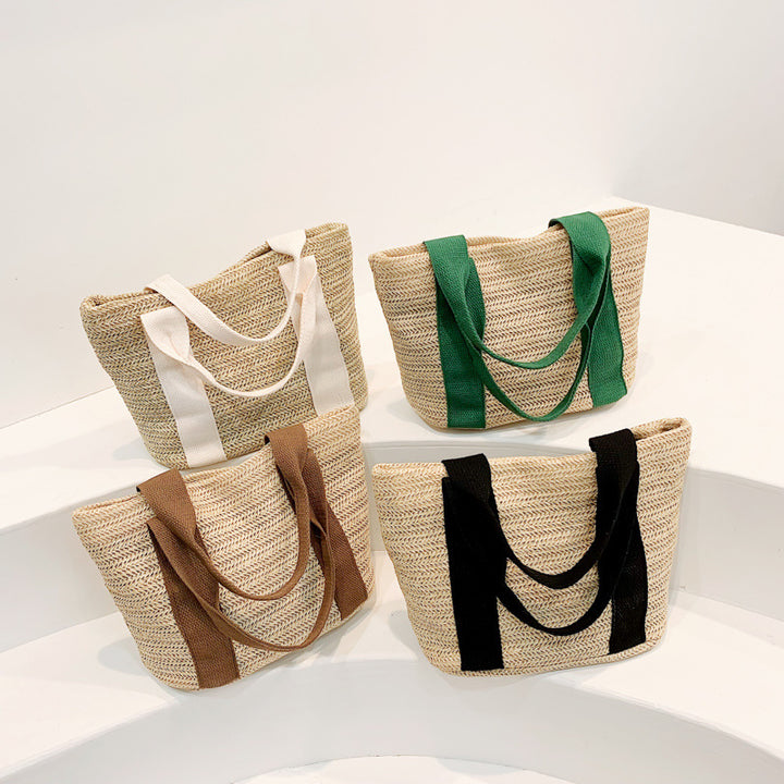 Damen Strandtasche mit geflochtenem Muster Nord Taschen