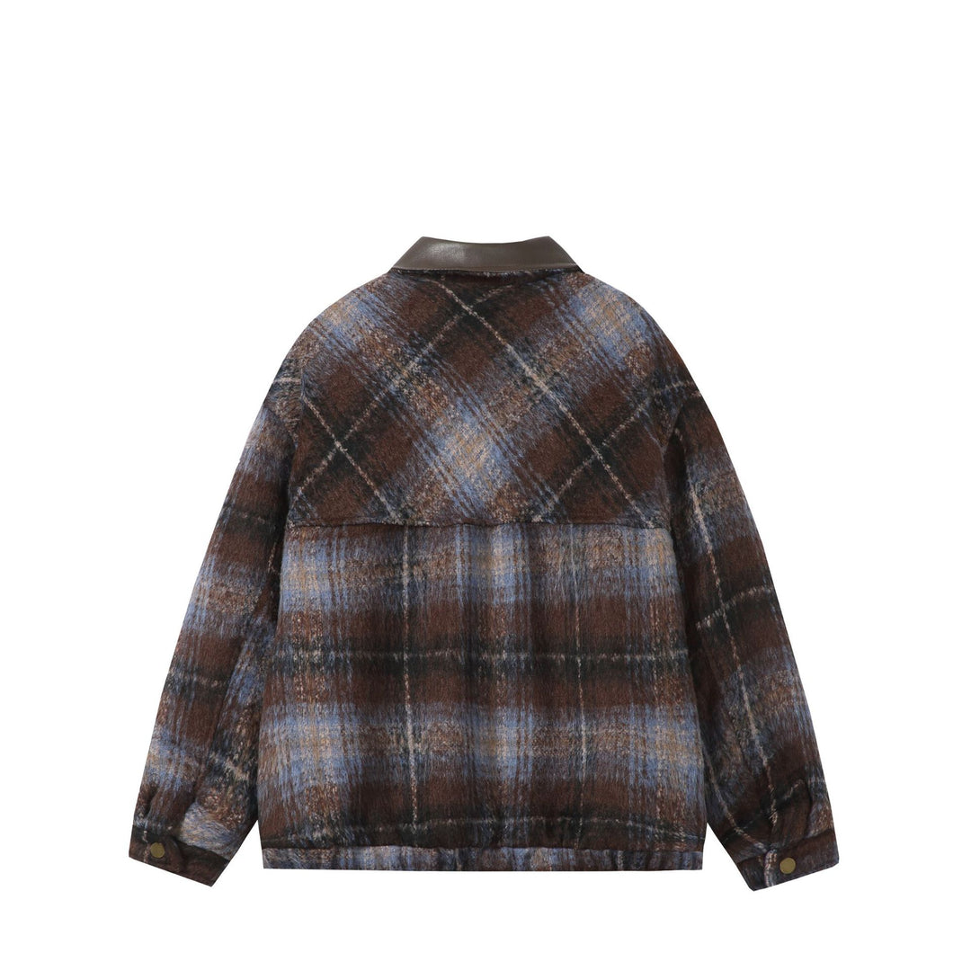 Unisex Boxy-Kurzblouson im Overshirt-Stil mit Kunstlederkragen und aufgesetzten Pattentaschen Nord Taschen