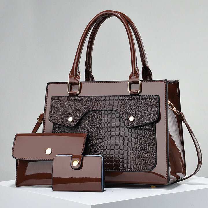 Damen elegante Handtasche mit strukturiertem Mustermix Nord Taschen
