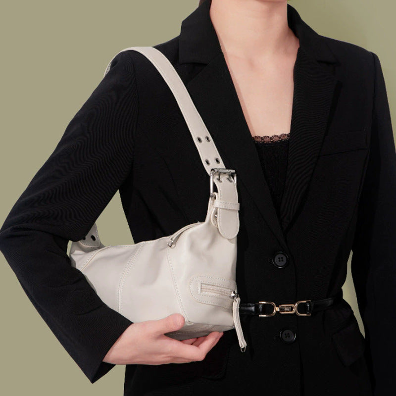 Damen Hobo-Tasche aus hochwertigem Kunstleder mit praktischen Fächern Nord Taschen